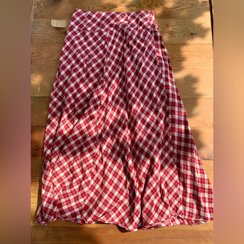 Hand Made Vintage Flannel Skirt